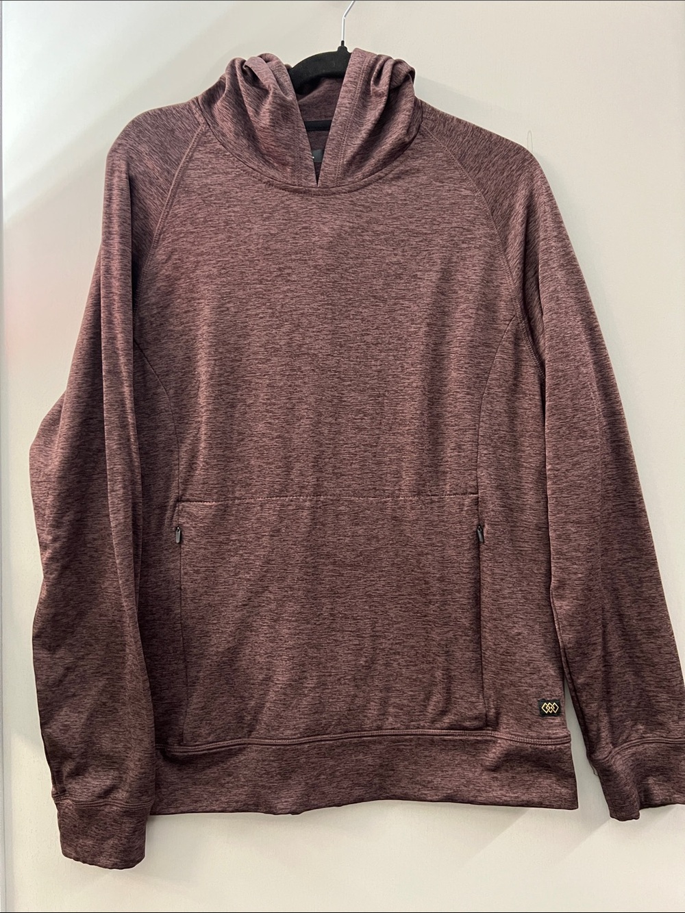 LEG3ND Discovery Men’s Heathered Maroon Pullover Hoodie Size L.